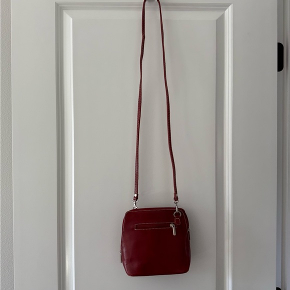 Vera Pelle Handbags - Vera Pelle Elegant Red Crossbody Bag
